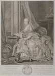Daulle Jean Portrait of Anastasia Ioannovna Landgravine of Hesse-Homburg  - Hermitage